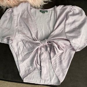 Lavender tie shirt